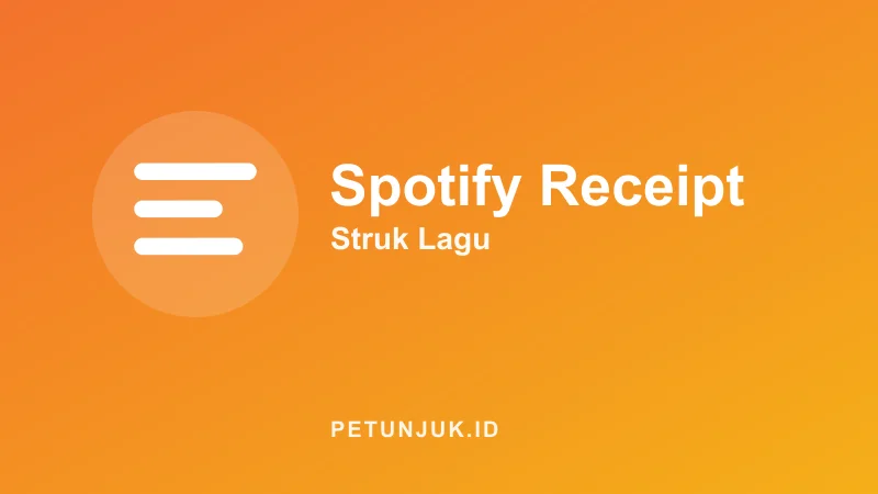 Generator Spotify Receipt