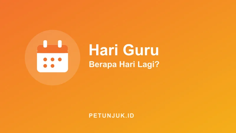 Hitung Mundur Hari Guru Nasional