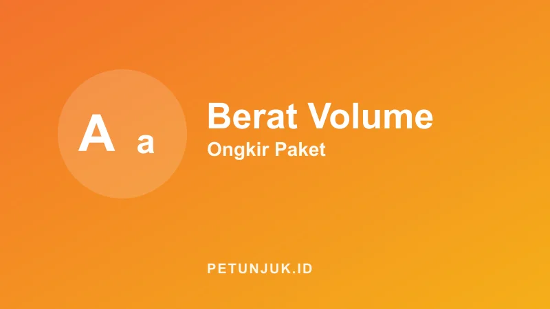 Kalkulator Berat Volumetrik Paket (Ongkir)