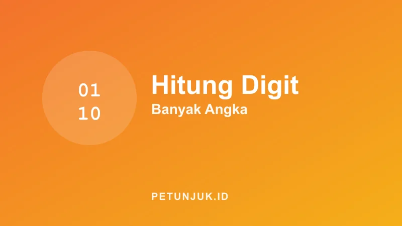 Kalkulator Hitung Digit Angka