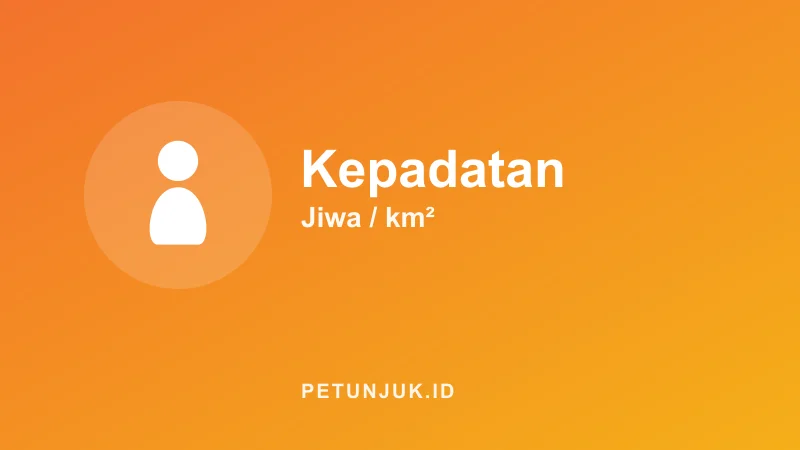 Kalkulator Kepadatan Penduduk per Kilometer Persegi