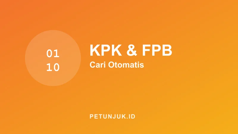 Kalkulator KPK dan FPB Online