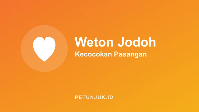 Kalkulator Weton Jodoh (Kecocokan Pasangan)